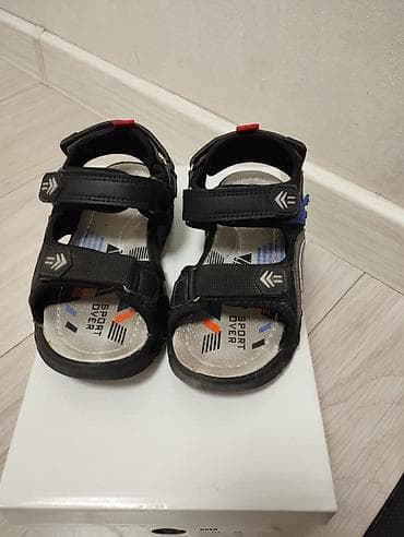 31 размер: Детские сандалии Sport Diver, размер 29. - Цвет: чёрный с синими и — 1