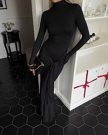 Вечернее платье, Коктейльное, Длинная модель, С рукавами, M