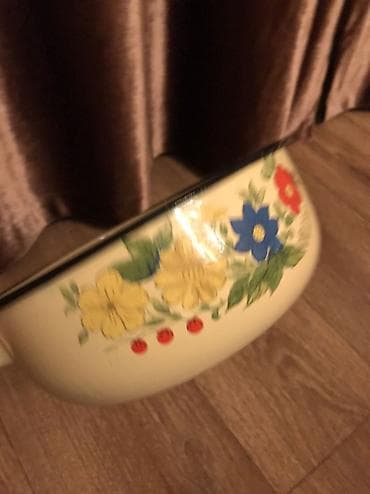 Советский новый дуршлаг, эмалированный, плотный добротный и — 9