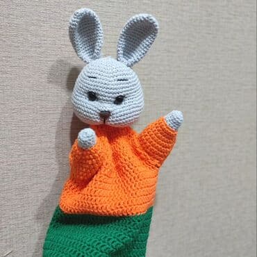 детская одежда оптом от производителя: Вязаный кукольный театр. изготовлен из пряжи полухлопок, глазки на — 4