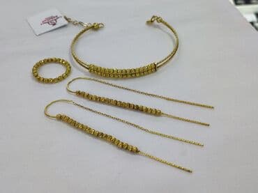 самые красивые свадебные платья в мире: Серебро 925 пробы с напылением жёлтое золото Серебряный Комплект+ — 4