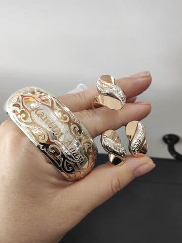 свадебные платья от производителя: Серебро 925 напыление золото Серебряный Комплект+ Биоерик с надписями — 2