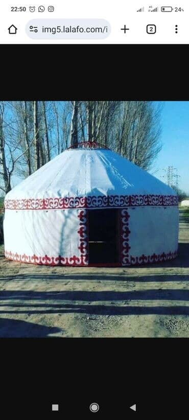 срочно продаю в связи с переездом: Юрта традиционного типа. номер - Каркас круглый, куполообразная — 2