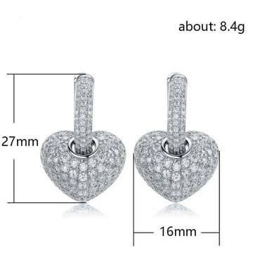 свадебные платья с открытой спиной: Изысканные серьги У в форме сердца созданы, чтобы покорять с первого — 3