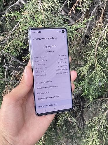 tab s5e: Samsung Galaxy S10, Б/у, 128 ГБ, цвет - Черный, 2 SIM — 2