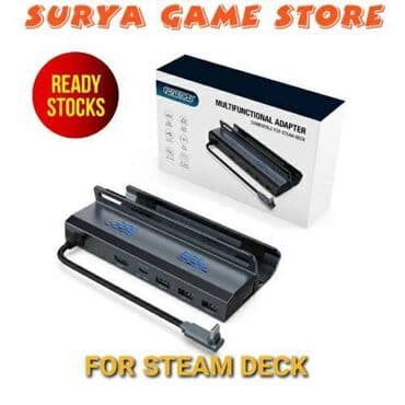 multi: PGTECH - Steam Deck Multi-Functional Adapter TV Dock Charging Stand — 2