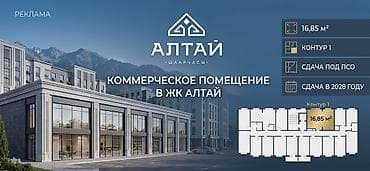 Коммерческое помещение ЖК «Алтай», застройщик КУТ Общая квадратура