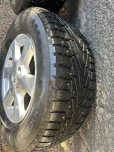 stud 100: Колеса в сборе 285 / 60 / R 18, Зимняя шипованная, Б/у, Комплект, Внедорожные (АТ/МТ), Литые, отверстий - 5 — 6