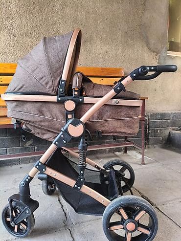 Балдардын кийим-кечелери жана бут кийимдери: Балдар арабасы, Башка бренд, түсү - Күрөң, Колдонулган — 3