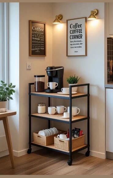 металла: Стол для кафе, Прямоугольный, цвет - Коричневый — 19