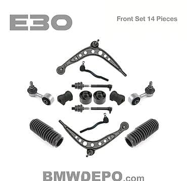 8 element: Набор автозапчастей для BMW: 1) Расширительный бачок охлаждающей — 7