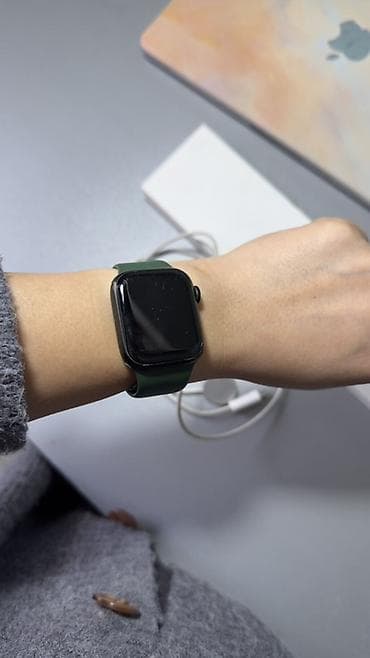 дисплей телефон: Продаю ⌚️ Apple Watch Series 7 41mm (Green) — б/у, оригинал Часы в — 4