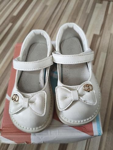 Балдар дүйнөсү: Детские туфли-балетки для девочки - Цвет: молочный/белый - Декор — 2