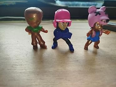 Мини-фигурки-игрушки, набор из 3 штук. - Материал: пластик. - Высота