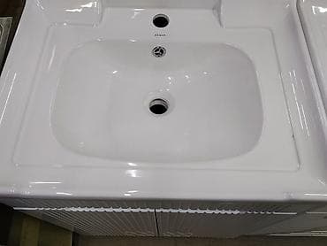 Ванна үчүн раковина, Өзгөчөлүктөрү: Жылтырак, Материалы: Керамика