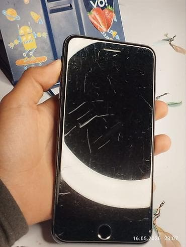 Техника жана электроника: IPhone 7 Plus, Колдонулган, 128 ГБ, Jet Black, Каптама, 100 % — 2