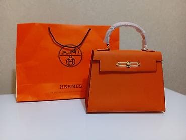 гермес биркин: Сумка Hermes Kelly, оранжевая. - Материал: зернистая кожа (Epsom по — 1