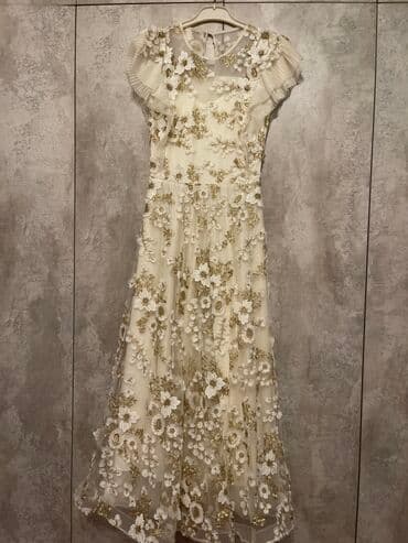 Свадебное платье, M, С заниженной талией, Б/у