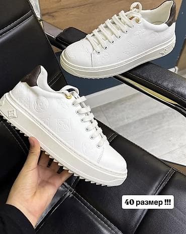Айымдардын бут кийими: Кроссовкалар, 40, Louis Vuitton, Жаңы, түсү - Ак, Акылуу жеткирүү — 1