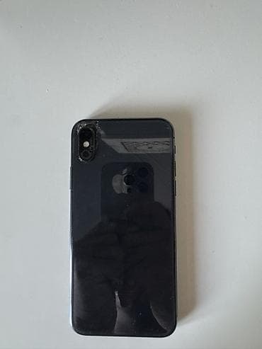 телево: IPhone X, Б/у, 64 ГБ, Jet Black, Защитное стекло, Чехол, 100 % — 2