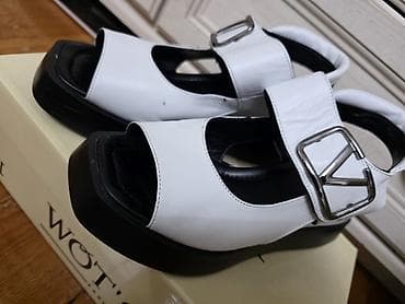 сандалы: Босоножкалар, 40, Valentino, Колдонулган, түсү - Ак, Акылуу жеткирүү — 3