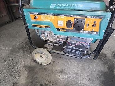 генератор 100: Бензиновый генератор Power Action GG6500E - Максимальная мощность: 6 — 6