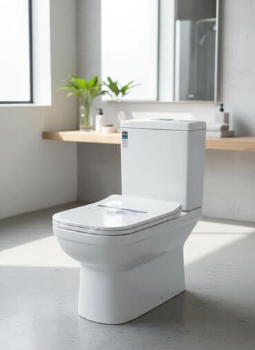 Унитаз Напольный, Материал: Фарфор