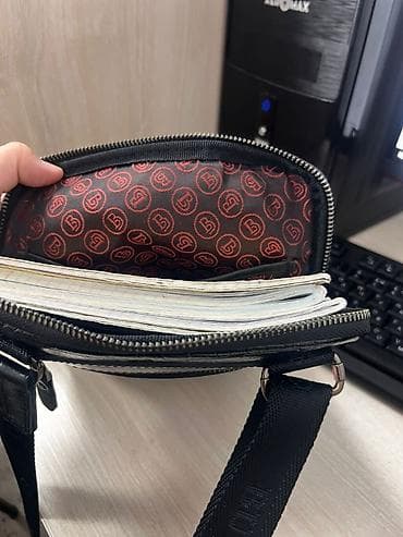 pull and beer: Классическая сумка, Butun, Материал: Натуральная кожа, Регулируемый ремень, Мужские — 4