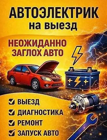 Унаа: Автоэлектрик кызматтары, Компьютердик диагностика, Адистештирүү: Жеңил унаа, Баруу менен — 1