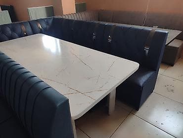 small table: Кухонный уголок с большим обеденным столом - Комплектация: угловой — 8