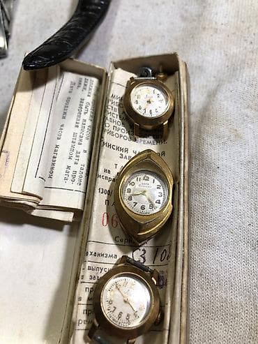 Классические часы часы, Zarya, Латунь, Советские (СССР), Женские