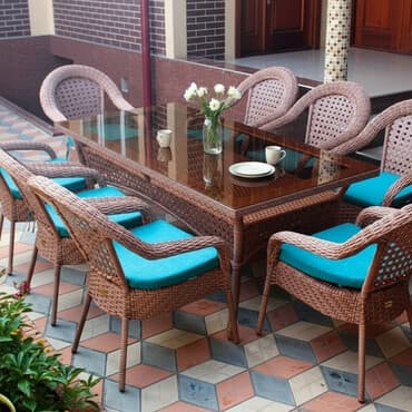 набор для отдыха на природе стол и стулья: Кухонный стол и стул, цвет - Коричневый — 1