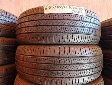 Шины 205 / 60 / R 16, Лето, Б/у, Пара, Легковые, Корея, Kumho