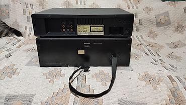 Аудиотехника: PHILIPS made in Portugal, Belgian, 2х кассетная дека реверсная, левый — 6
