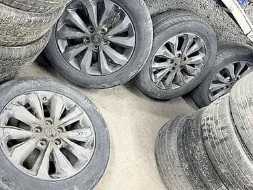 r17 215 60: Колеса в сборе 215 / 60 / R 17, Всесезонная, Б/у, Комплект, Внедорожные (АТ/МТ), Литые, отверстий - 5 — 1