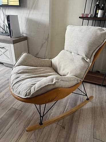 Кресла-качалка, цвет - Бежевый