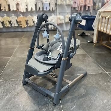 детское пианино синтезатор: Стульчик для кормления, Другой бренд, Трансформер, цвет - Серый — 2