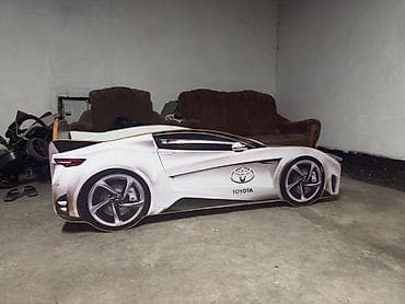 Детская кровать-машина “Toyota” - Яркий дизайн в стиле спортивного