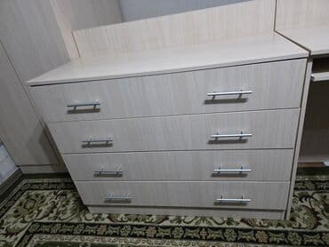 Кухонные шкафы: Офисный шкаф, Б/у, цвет - Бежевый, ЛДСП — 9