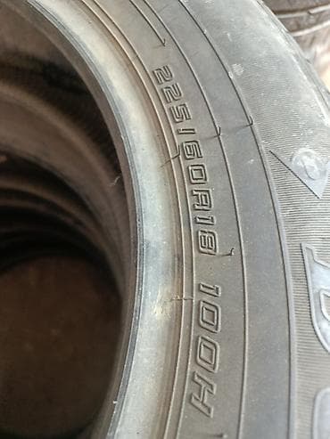 subaru b3: Шины 225 / 60 / R 18, Лето, Б/у, Комплект, Легковые, Япония, Dunlop — 2