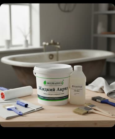 Краска акриловая для ванной люкс супер белая. производство Россия