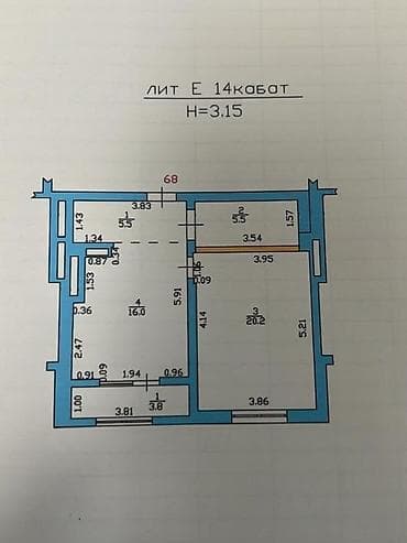квартиры бишкек аламедин 1: 1 бөлмө, 51 м², 108-серия, 14 кабат, Евроремонт — 9