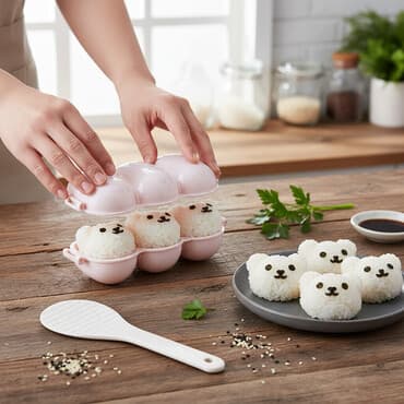 биндеры comix с пластиковым корпусом: Набор для формования риса 3-в-1 Идеальный размер: Форма 18.5 см в — 2