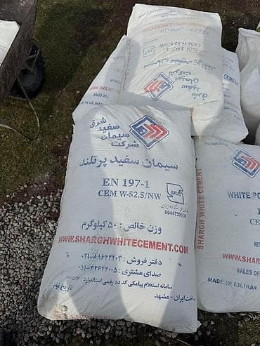 50: Иранский цемент, M-500, цвет - Белый, 50 кг/м³ — 1