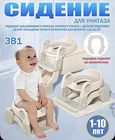 складной горшок: Детское переносное сиденье для унитаза 3-в-1 — удобное, безопасное и — 1