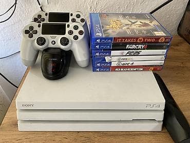 проекты: PlayStation 4 Pro (белая) — комплект Состав: - Консоль Sony PS4 Pro — 1