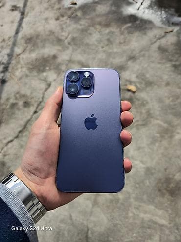 xbox dvr: IPhone 14 Pro Max, Б/у, 128 ГБ, Deep Purple, Зарядное устройство, Чехол, Кабель, 80 % — 2