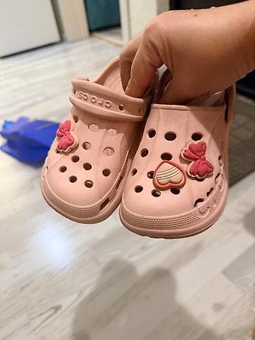 джибитсы: Детские Crocs Classic (оригинал), цвет нежно‑розовый. - Размер: C7/C8 — 1
