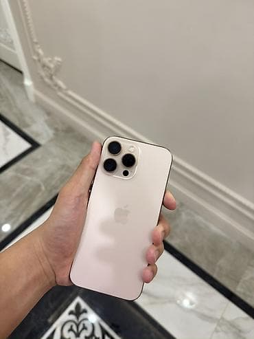 IPhone 16 Pro Max, Б/у, 256 ГБ, Desert Titanium, Чехол, 86 %