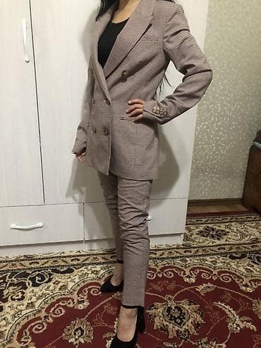 Брючный костюм, Зауженные, Пиджак, Китай, Осень-весна